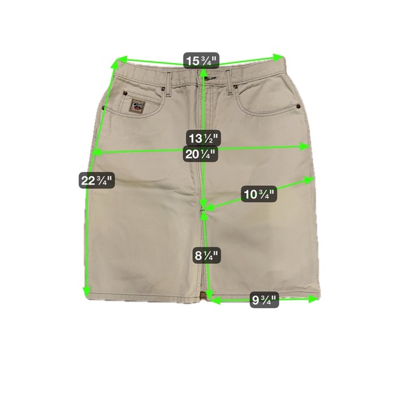 *VINTAGE* CRUEL GIRL WHITE DENIM HIGH RISE PENCIL SKIRT - Picture 9 of 9